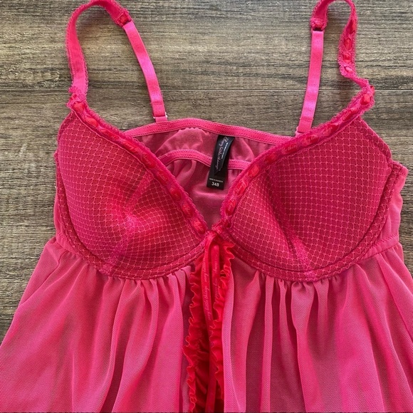 Victoria Secrets Sexy Little Things Babydoll Lingerie Top - Picture 6 of 9